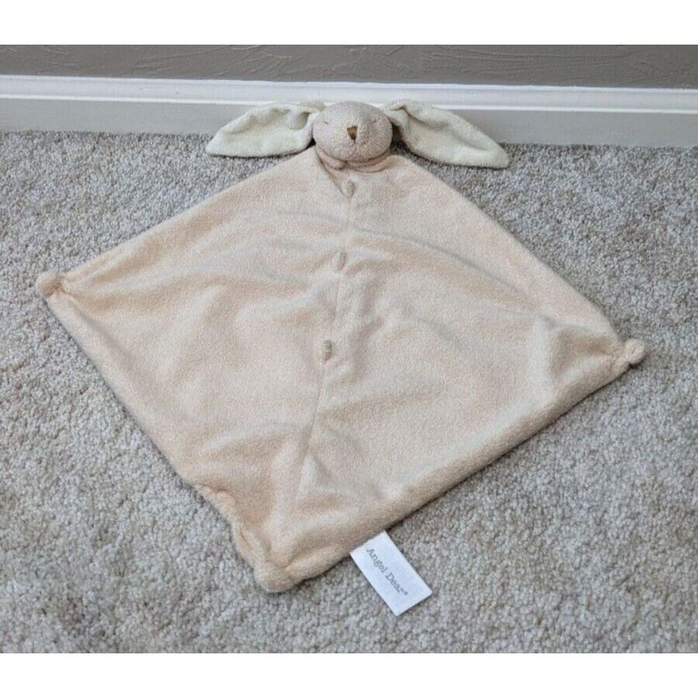 Angeldear Tan Bunny Rabbit Floppy Ears Security Plush Blanket Lovey